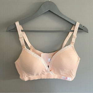 NWOT  | Maternity Bra | Nursing | MommaShop | Cream | Size LARGE | Never Worn